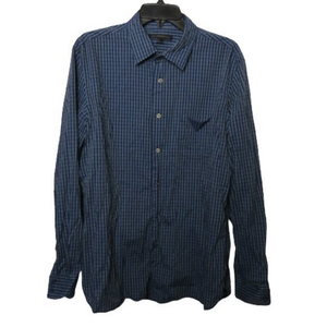 John Varvatos Button Up Plaid Shirt